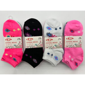 Kit 12 Par de meias femininas varias cores