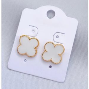 Brincos De  Trevo Sem Furo Jóias Minimalistas