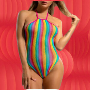 Vestido Arrastão Lingerie multicor /Saída de Praia