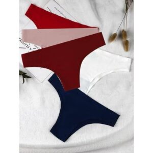 Kit 3 Calcinha Feminina Sem Costura Corte Laser Premium Confortável - Cores Variadas